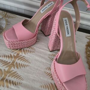 Steve Madden Pink Platform Sandals